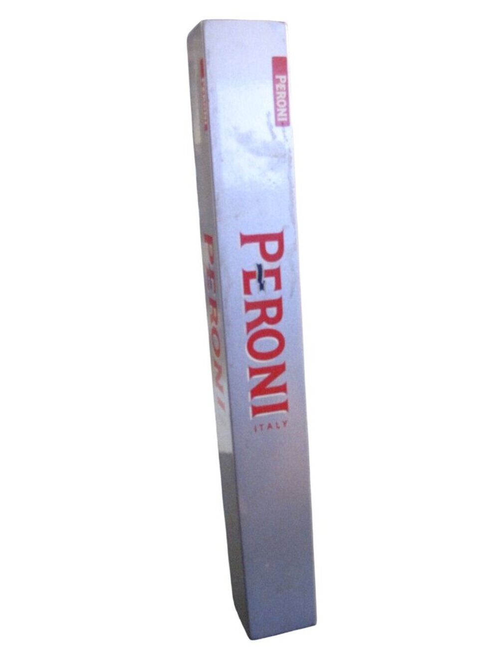 Peroni Italy Silver Beer Tap Handle Pull 12 inches.